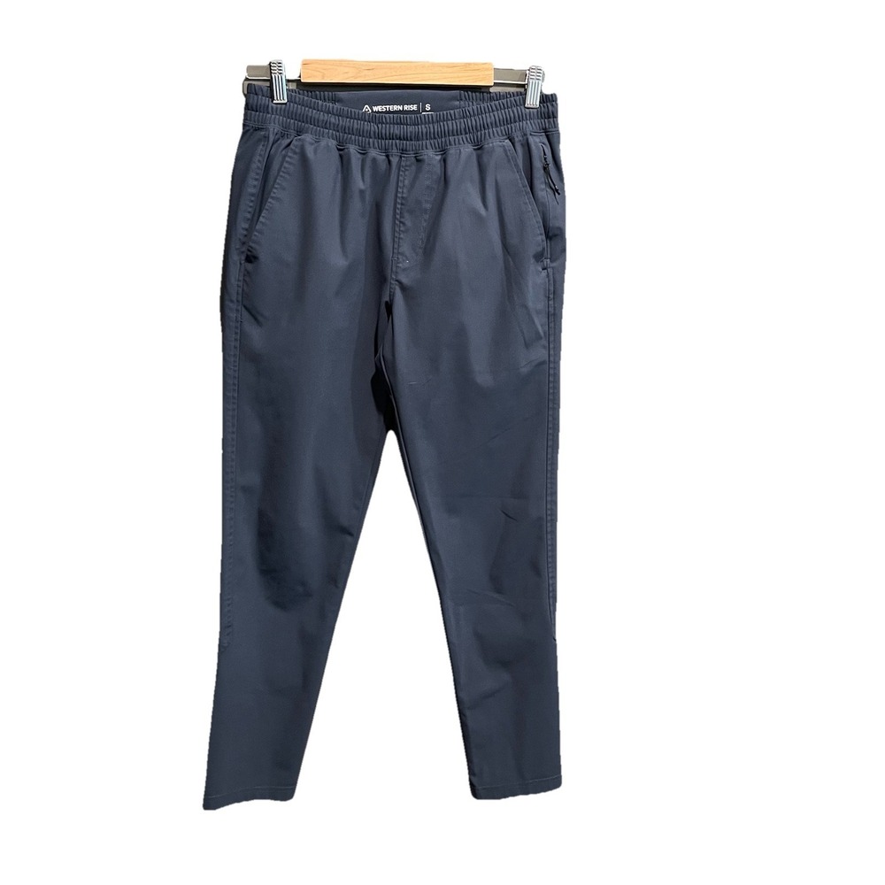 Western Rise Gray Stretch Waist Pull On Men's Pants Size Small